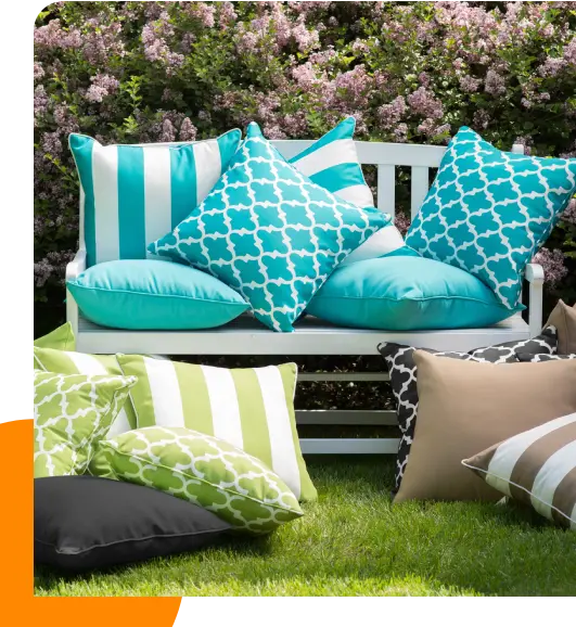 Outdoor pillows top