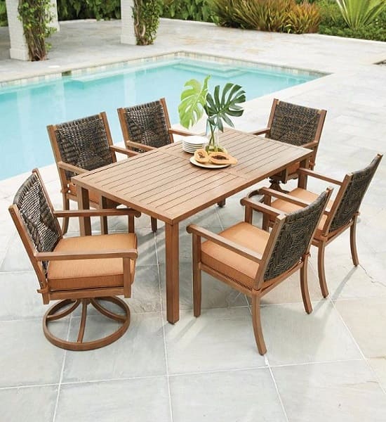 Weather Wicker Patio Dining Set