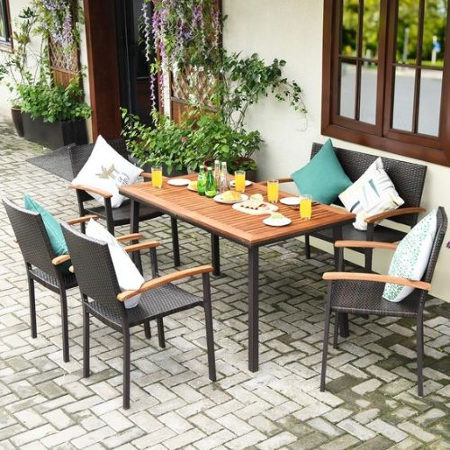 Rattan Dining Table