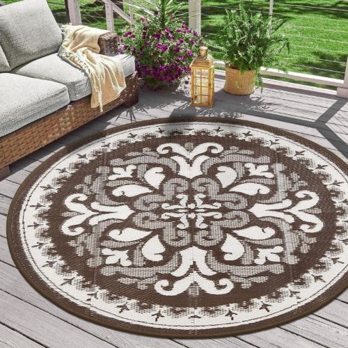 Durable Outdoor Round Rugs